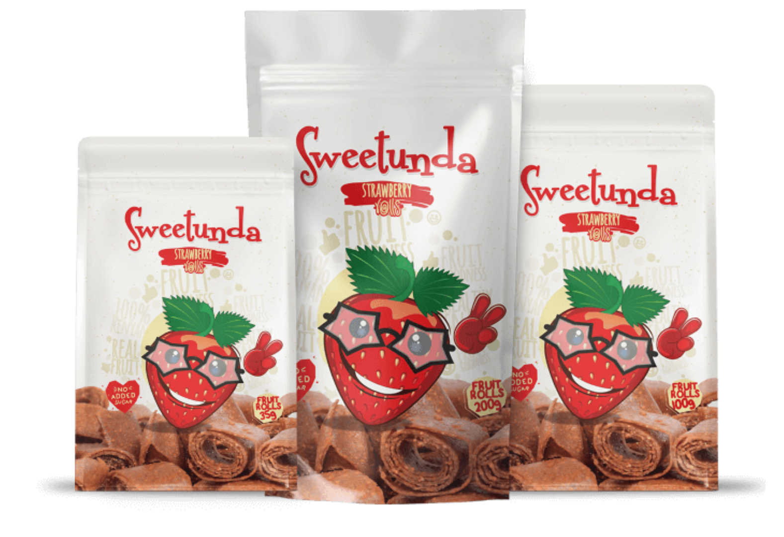 SWEETUNDA RASPBERRY ROLLS 100G